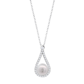 Colar lotus silver pearls lp3481-1/1 prata, mulher_PRODUCT
