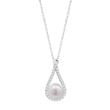 Colar lotus silver pearls lp3481-1/1 prata, mulher_PRODUCT