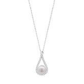 Colar lotus silver pearls lp3481-1/1 prata, mulher_PRODUCT