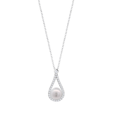 Colar lotus silver pearls lp3481-1/1 prata, mulher_PRODUCT