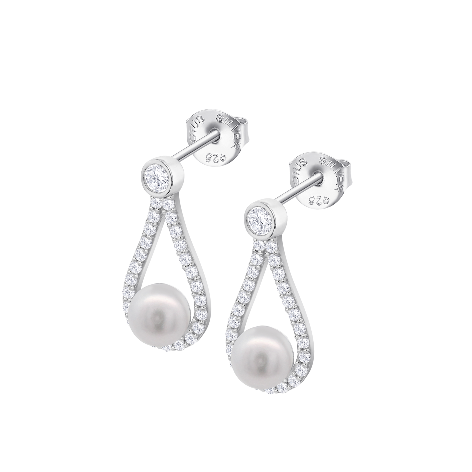 Brincos lotus silver pearls lp3481-4/1 prata, mulher_PRODUCT