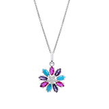 Colar flor lotus silver lp3560-1/2 prata, mulher_PRODUCT