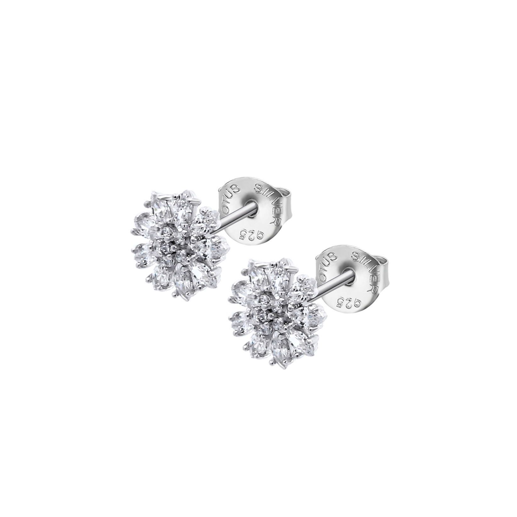 Brincos flor lotus silver lp3560-4/1 prata, mulher_PRODUCT