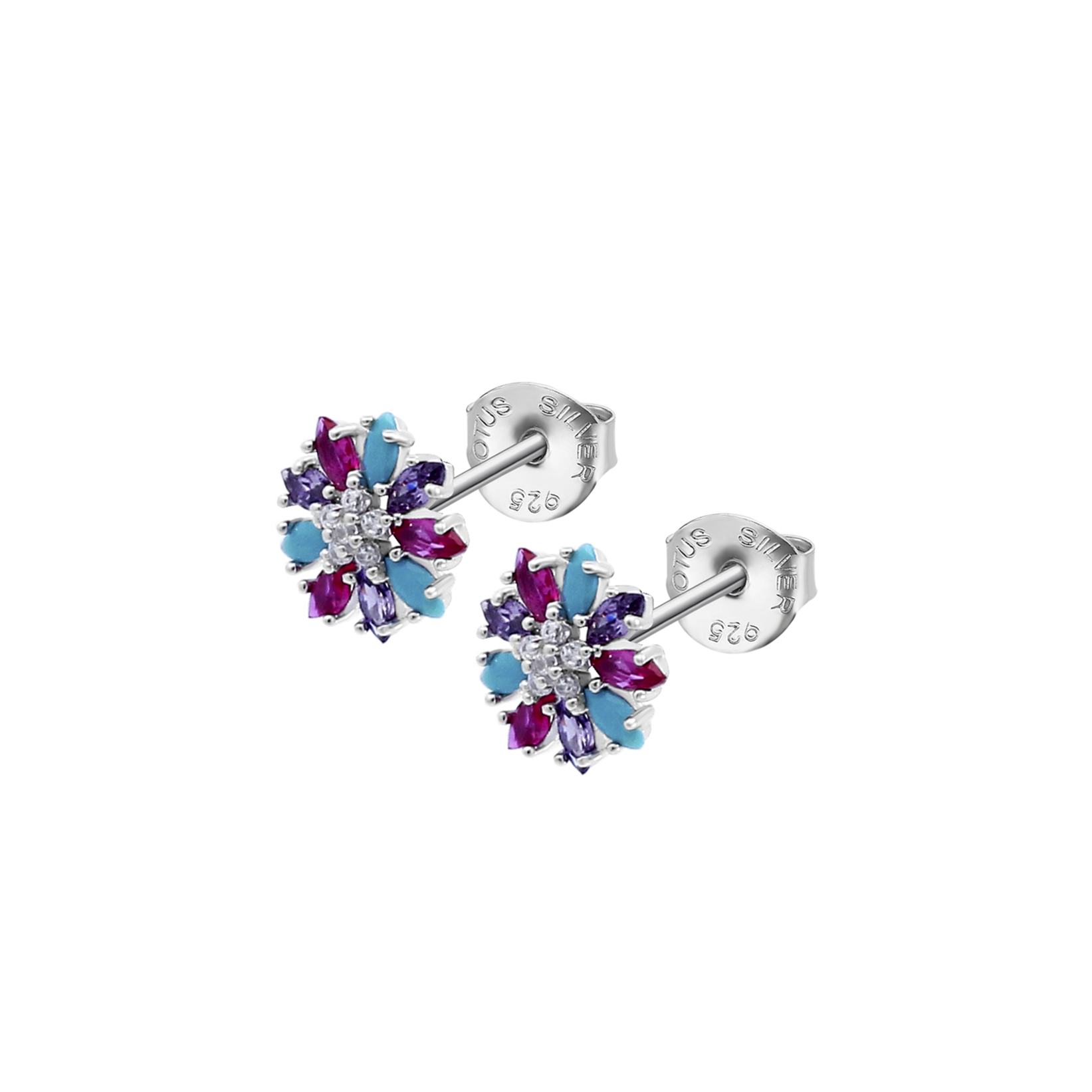 Brincos flor lotus silver lp3560-4/2 prata, mulher_PRODUCT