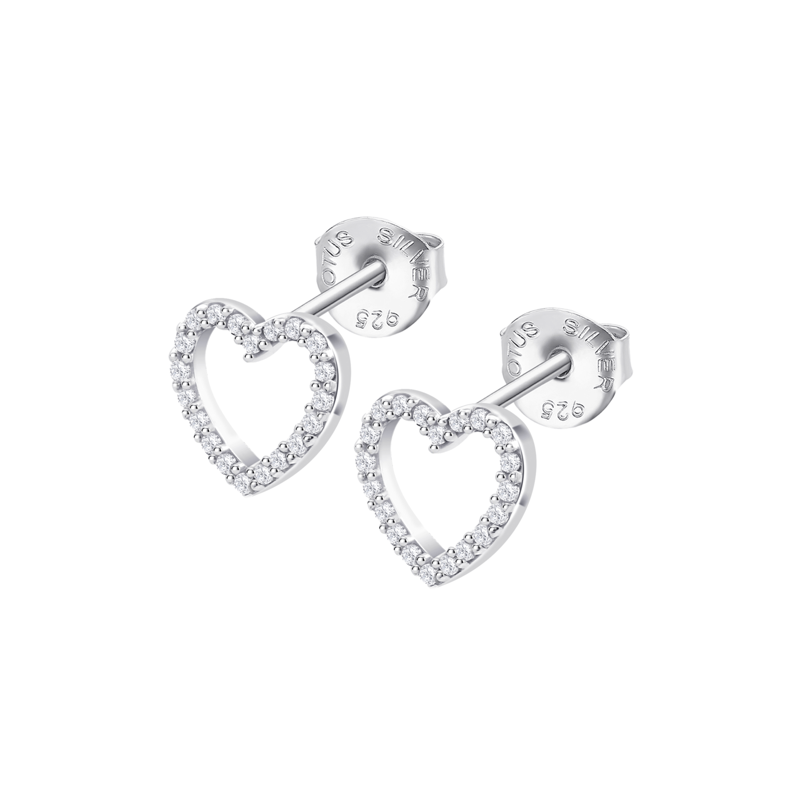 Brincos coração lotus silver lp3670-4/1 prata, mulher_PRODUCT