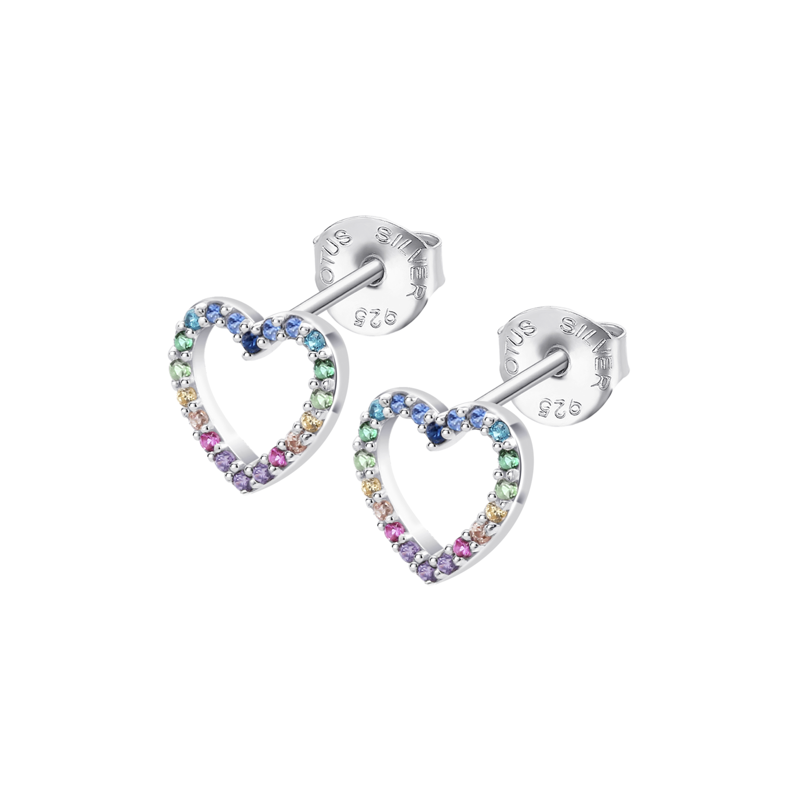 Brincos coração lotus silver lp3670-4/2 prata, mulher_PRODUCT