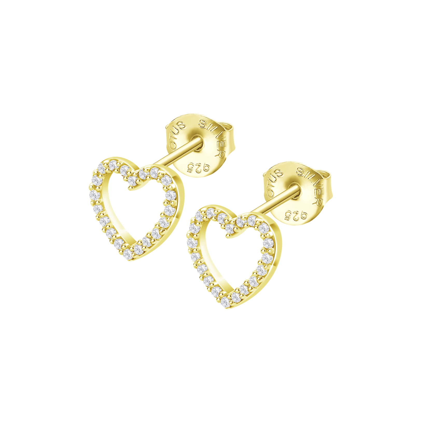 Brincos coração lotus silver lp3670-4/3 prata, mulher_PRODUCT