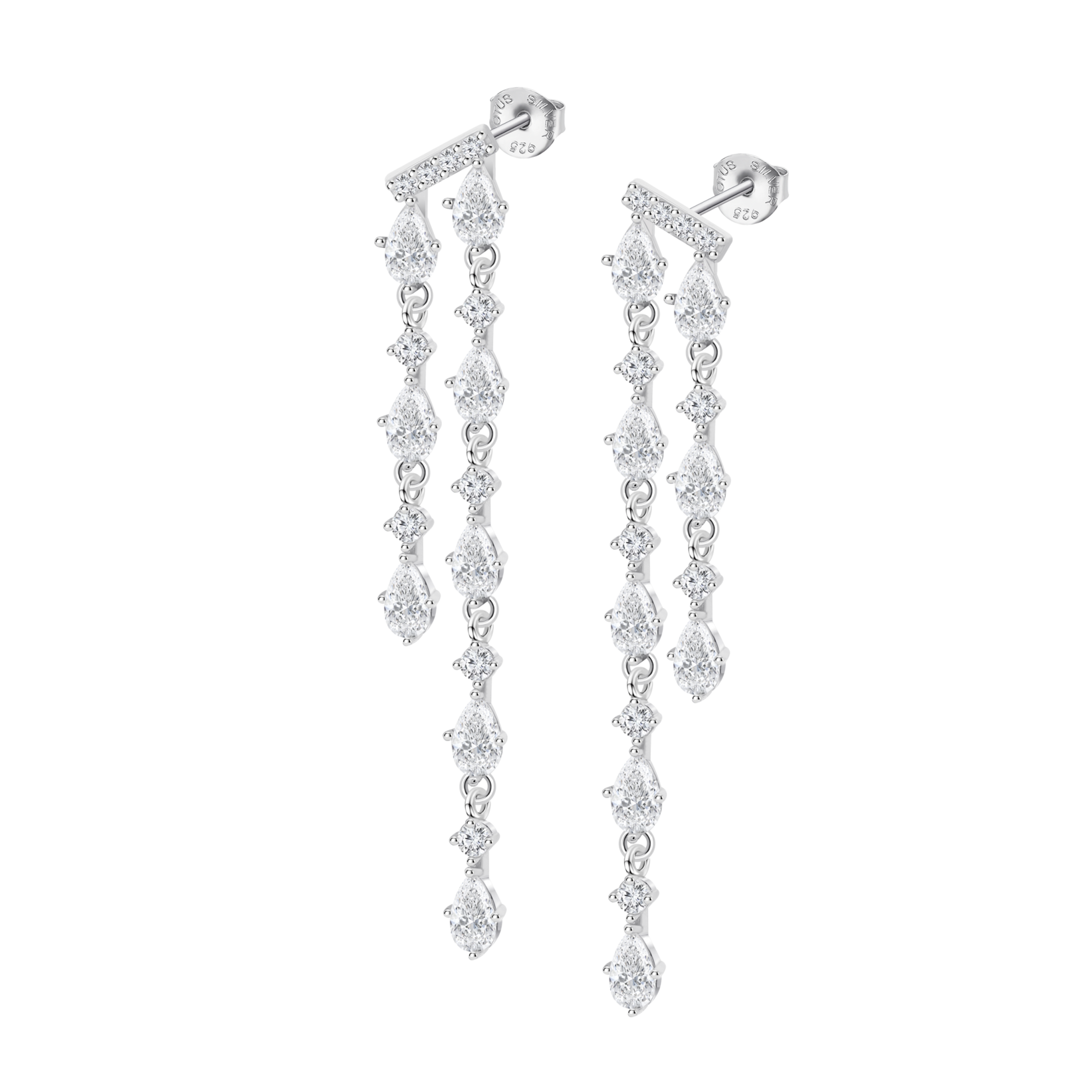 Brincos lotus silver glam collection lp3802-4/1 prata, mulher_PRODUCT