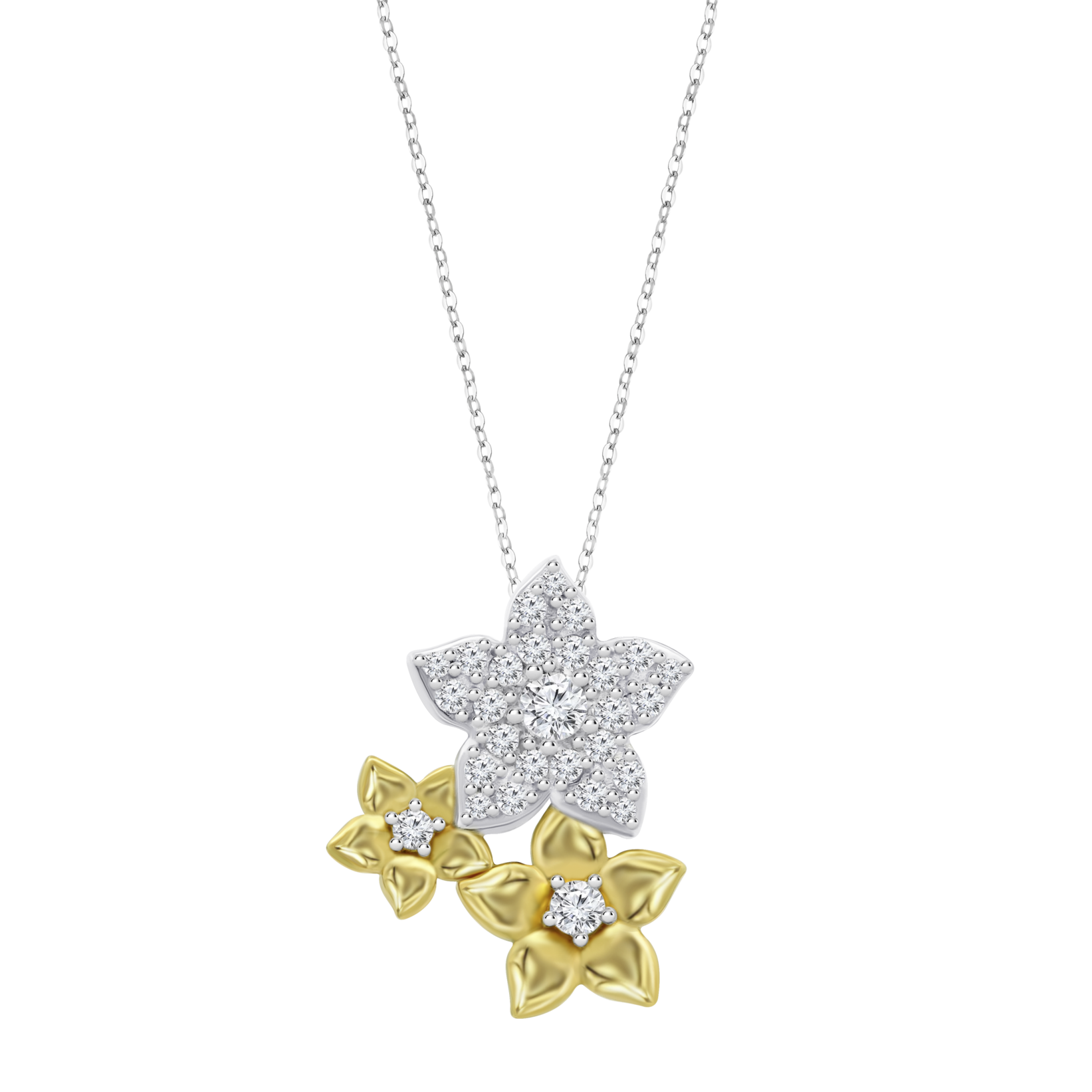 Colar lotus silver trendy lp3836-1/2 prata, mulher_PRODUCT