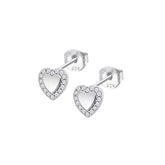 Brincos coração lotus silver lp3877-4/1 prata, mulher_PRODUCT