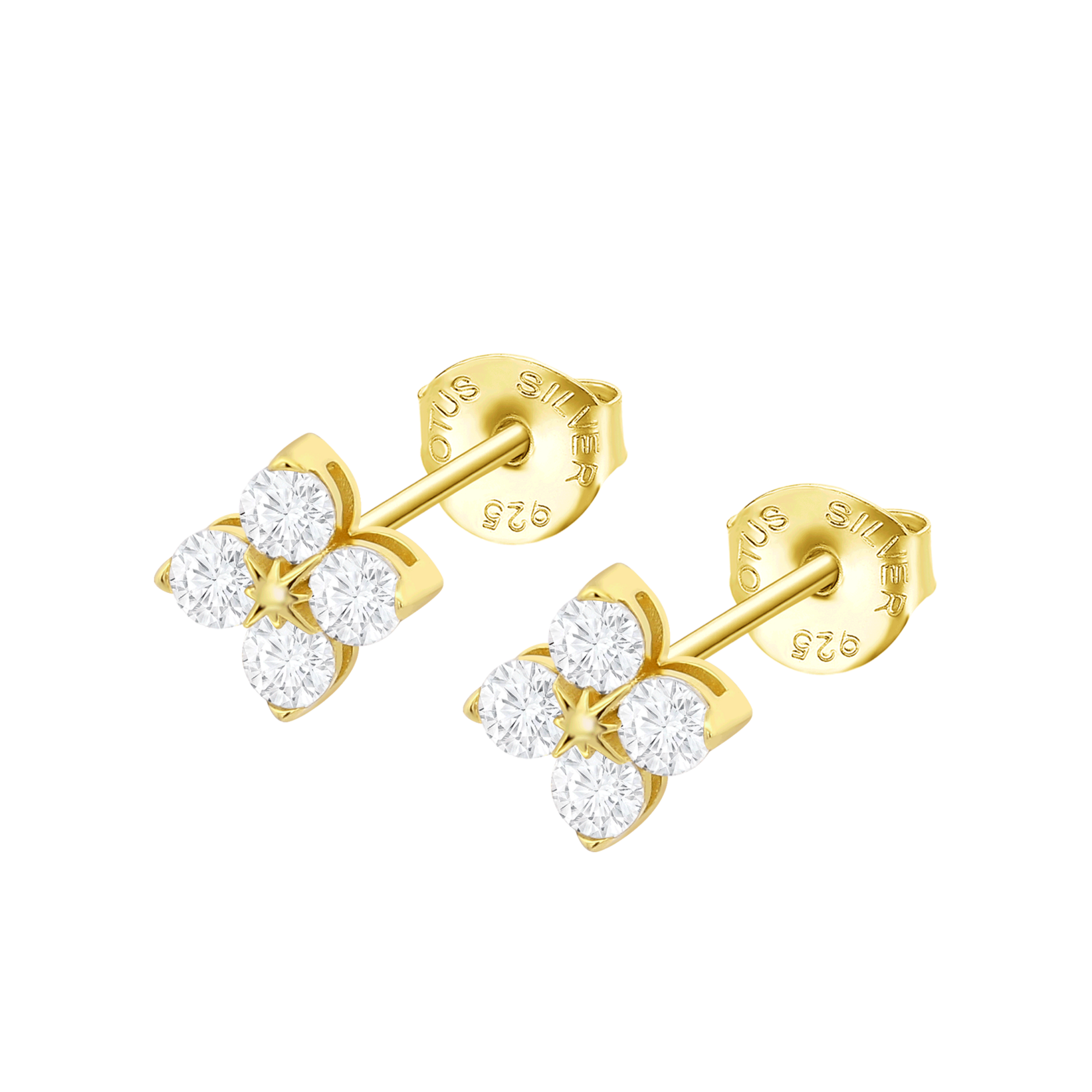 Brincos flor lotus silver beyond classics lp3926-4/2 prata, mulher_PRODUCT
