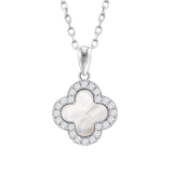 Colar flor lotus silver trendy lp3927-1/1 prata, mulher_PRODUCT