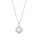 Colar flor lotus silver trendy lp3927-1/1 prata, mulher_PRODUCT