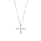 Colar flor lotus silver lp3933-1/1 prata, mulher_PRODUCT