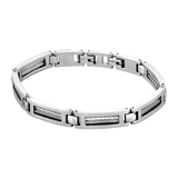 Pulseira lotus style men in black ls1507-2/1 aço, homem
