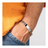 Pulseira lotus style men in black ls1511-2/1 aço, homem