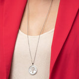 Colar árvore da vida lotus style rainbow ls1869-1/1 aço, mulher