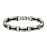 Pulseira lotus style men in black ls1876-2/2 aço, homem