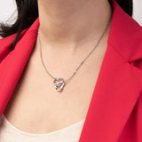 Colar coração lotus style ls1912-1/1 316l de aço inoxidável, mulher