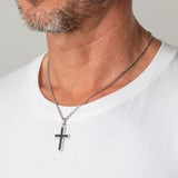 Colar cruz lotus style ls1983-1/1 de aço inoxidável, homem_LIFESTYLE