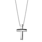 Colar cruz lotus style ls1984-1/1 316l de aço inoxidável, homem