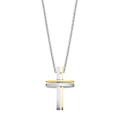 Colar cruz lotus style ls1984-1/2 de aço inoxidável, homem_PRODUCT