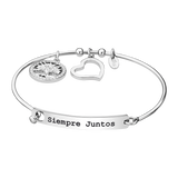 Pulseira coração lotus style ls2017-2/2 316l de aço inoxidável, mulher