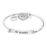 Pulseira coração lotus style ls2017-2/4 316l de aço inoxidável, mulher