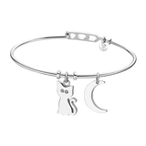 Pulseira gato lotus style ls2035-2/1 aço, mulher