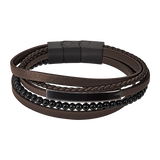 Pulseira lotus style ls2144-2/3 couro, homem