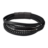 Pulseira lotus style ls2144-2/4 couro, homem