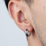 Brincos lotus style ls2159-4/1 316l de aço inoxidável, homem