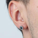 Brincos lotus style ls2164-4/1 316l de aço inoxidável, homem