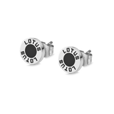 Brincos lotus style ls2164-4/3 316l de aço inoxidável, homem