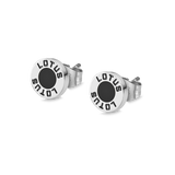 Brincos lotus style ls2164-4/3 316l de aço inoxidável, homem
