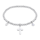 Pulseira cruz lotus style ls2170-2/2 316l de aço inoxidável, mulher
