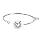 Pulseira coração lotus style ls2182-2/1 316l de aço inoxidável, mulher