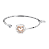 Pulseira coração lotus style ls2182-2/2 316l de aço inoxidável, mulher