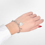 Pulseira coração lotus style ls2188-2/1 316l de aço inoxidável, mulher