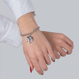 Pulseira árvore da vida lotus style ls2192-2/1 aço, mulher