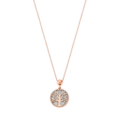 Colar árvore da vida lotus style ls2225-1/2 aço, mulher