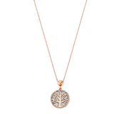 Colar árvore da vida lotus style ls2225-1/2 aço, mulher