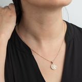 Colar árvore da vida lotus style ls2225-1/2 aço, mulher
