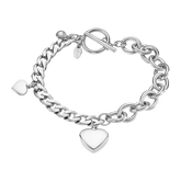 Pulseira coração lotus style woman's heart ls2335-2/1 316l de aço inoxidável, mulher