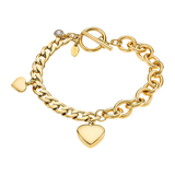 Pulseira coração lotus style woman's heart ls2335-2/2 316l de aço inoxidável, mulher