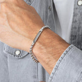 Pulseira lotus style men in black ls2365-2/1 316l de aço inoxidável, homem