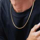 Colar lotus style ls2366-1/2 316l de aço inoxidável, homem