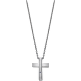 Colar cruz lotus style men in black ls2369-1/1 316l de aço inoxidável, homem