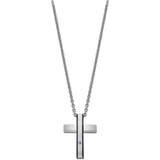 Colar cruz lotus style men in black ls2369-1/1 316l de aço inoxidável, homem