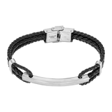 Pulseira lotus style men in black ls2387-2/2 316l de aço inoxidável, homem